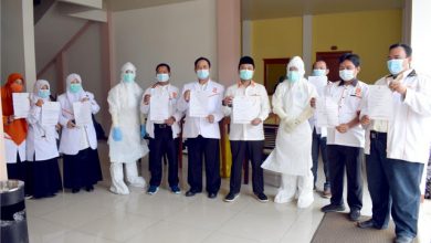 PKS Lakukan Tes SWAB di Acara Pelantikan Pengurus Pandeglang