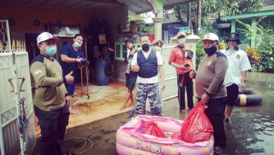 Sinergi Warga Nambo Jaya dan PKS Bangun Posko Banjir di Nambo Jaya